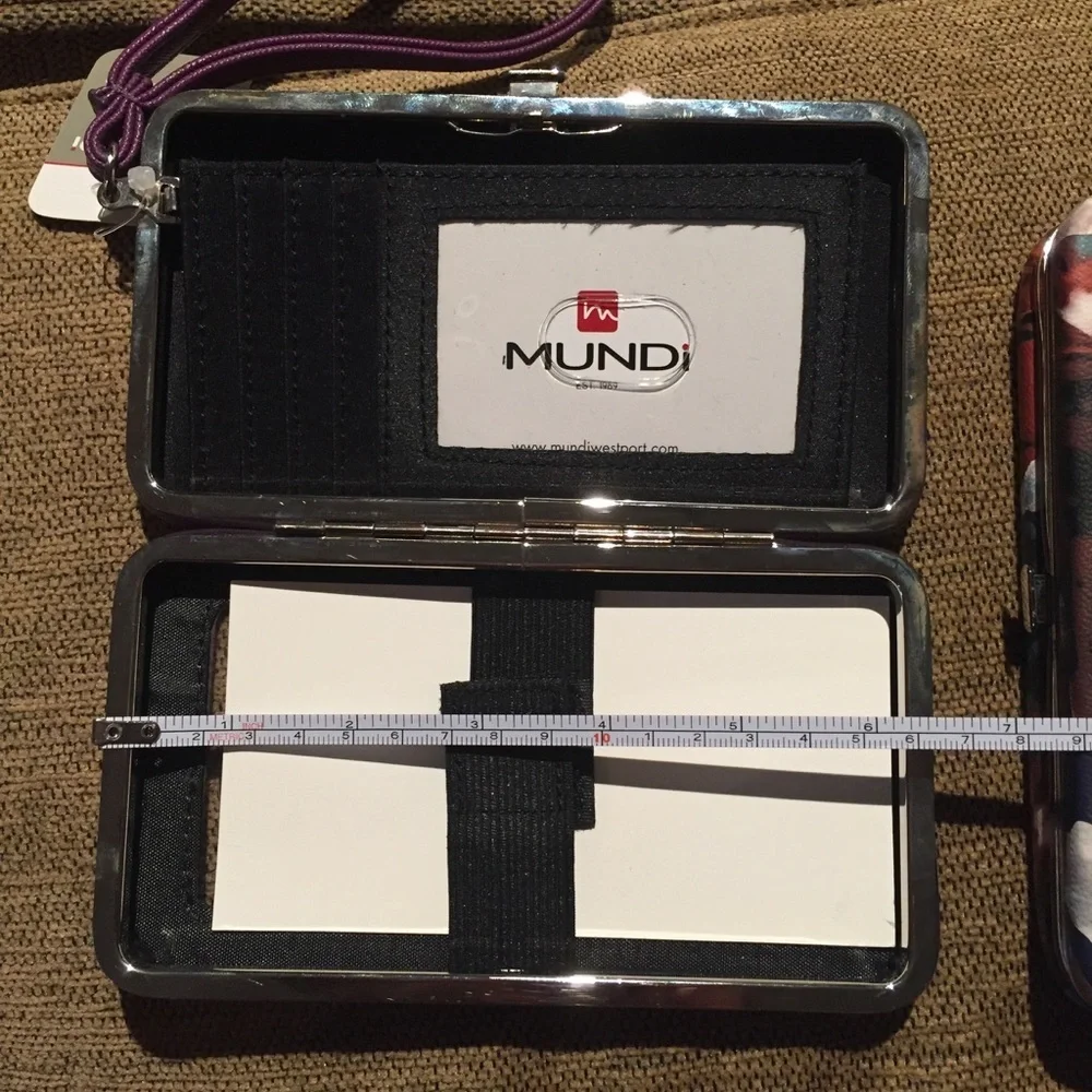 Mundi Cell Phone Wristlet -Purple Floral NWT -